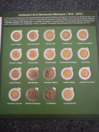 Monedas Coleccionista México Bicentenario y Revolu