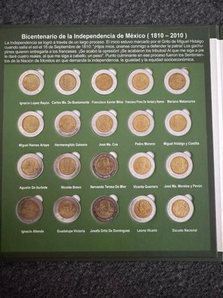 Monedas Coleccionista México Bicentenario y Revolu