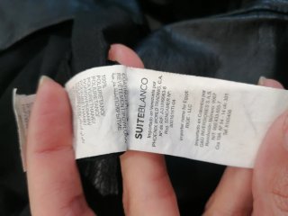Vestido de napa preto
