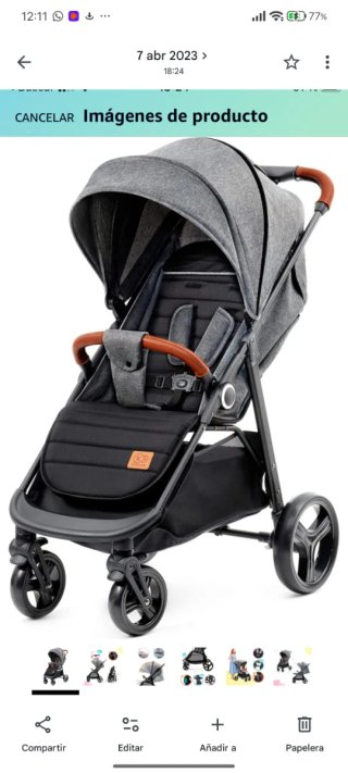 Silla de paseo gris