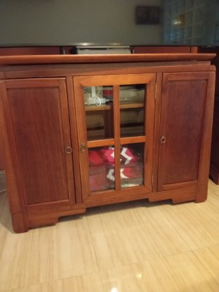 Mueble de salón rústico madera