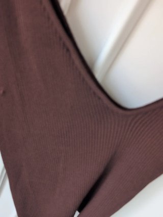 Jersey Zara marrón manga larga talla S