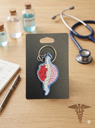 Llavero Corazón, Cerebro y Columna