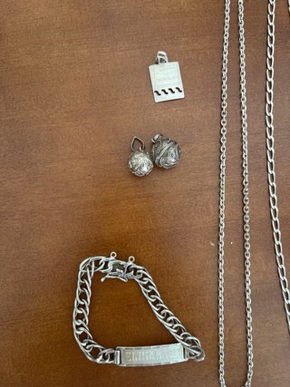 Lote de Joyería de Plata: Cadenas y Colgantes