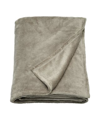 Colcha gris de forro polar IKEA
