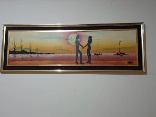 Cuadro Lienzo Paisaje Atardecer