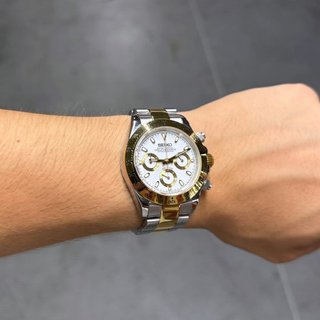 Seiko Daytona MOD Plata y Oro 40mm