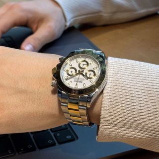 Seiko Daytona MOD Plata y Oro 40mm