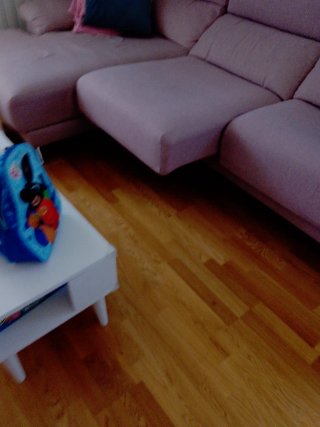 Sofá chaiselongue rosa