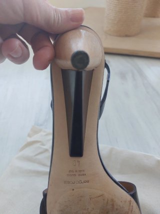 Sandali Sergio Rossi in pelle 40 Bordeaux marrone