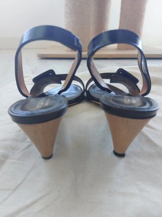 Sandali Sergio Rossi in pelle 40 Bordeaux marrone