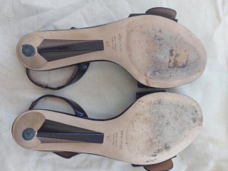 Sandali Sergio Rossi in pelle 40 Bordeaux marrone