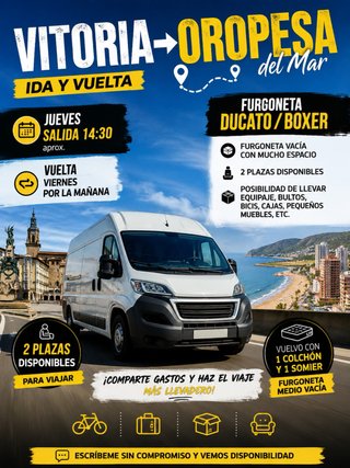 Viaje Vitoria - Oropesa del Mar (Jueves) 4 de juni