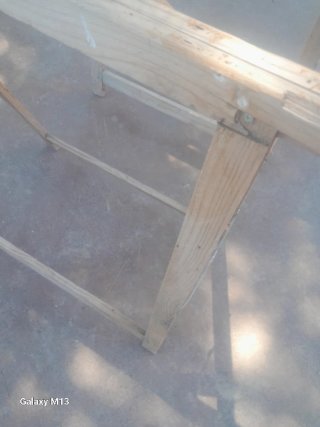 Caballetes de madera para trabajos