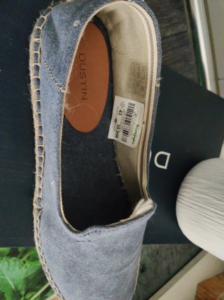 Mocasines/Alpargata,Dustin, algodón azul,T40
