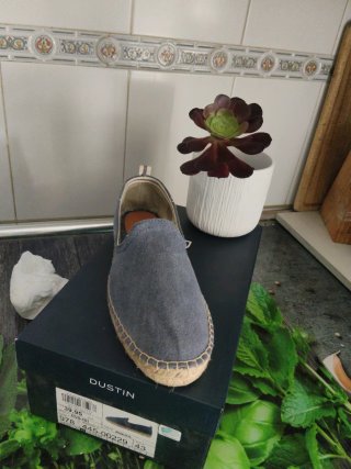 Mocasines/Alpargata,Dustin, algodón azul,T40