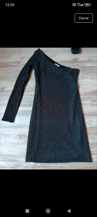 Vestido Zara Brillo Talla S