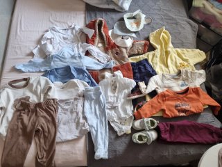 Lote Ropa Bebé 6-12 Meses + Zapatitos