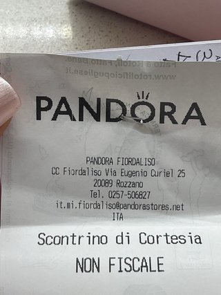 Collana Pandora punto luce in argento