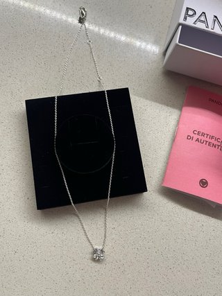 Collana Pandora punto luce in argento