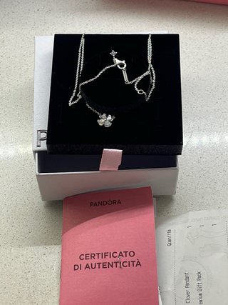 Collana Pandora punto luce in argento
