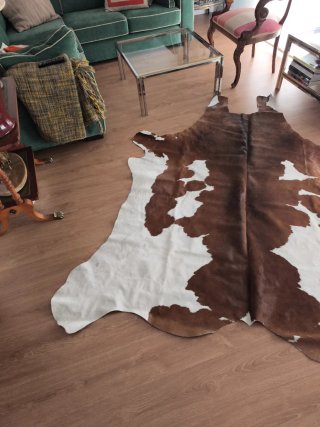 Alfombra pelo vaca auténtica
