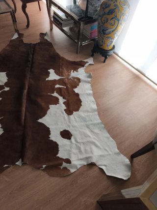 Alfombra pelo vaca auténtica