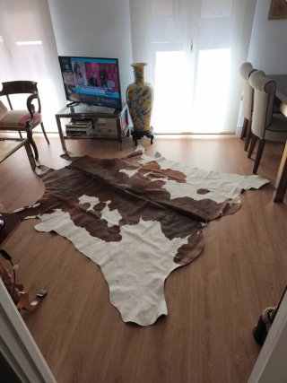 Alfombra pelo vaca auténtica