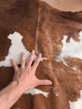 Alfombra pelo vaca auténtica