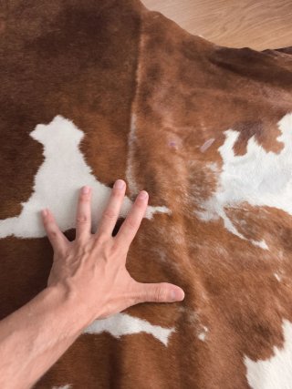 Alfombra pelo vaca auténtica