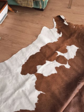 Alfombra pelo vaca auténtica