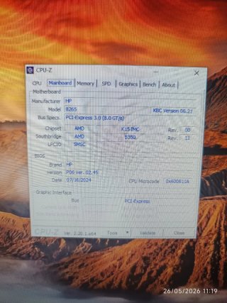HP 705 G3 SFF Desktop PC Nero