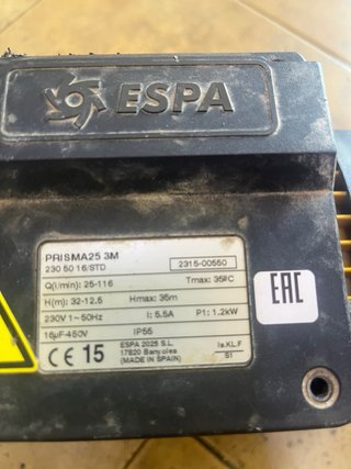 Bomba de agua marca Espa de buen caudal