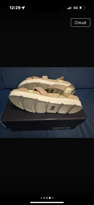 Sandali IGI&CO oro e beige