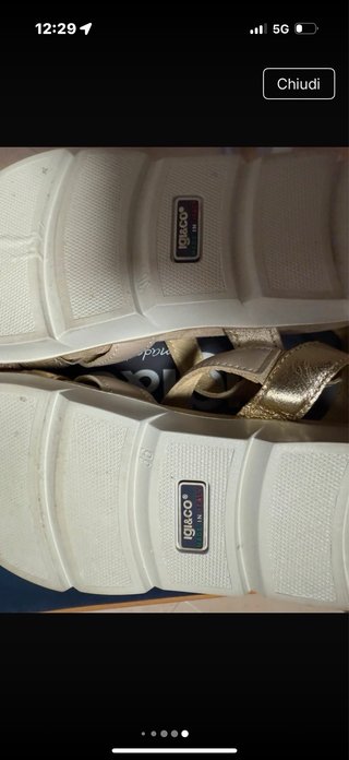 Sandali IGI&CO oro e beige