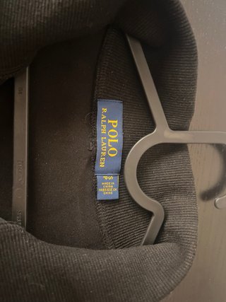 Jersey Polo Ralph Lauren 1/4 Zip Negro
