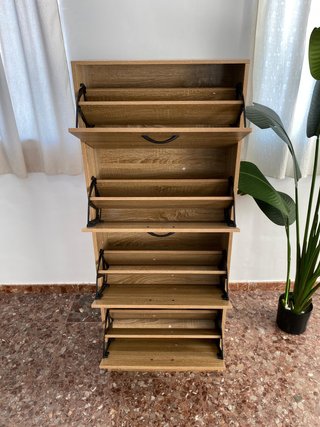 Zapatero 4 cajones madera extra grande