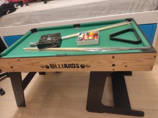 Futbolín y Billar Plegable
