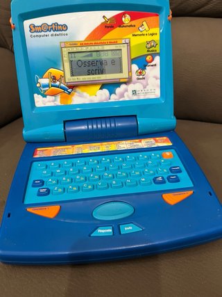 Smartino Computer Didattico Bambini Blu/Arancio