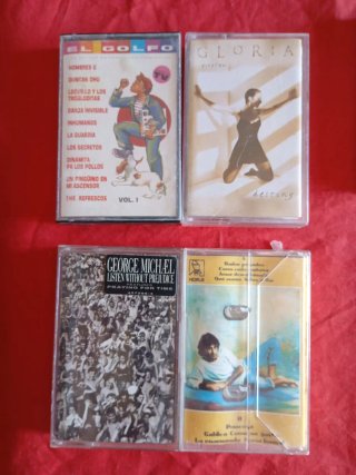 Lote de 8 casetes antiguos variados