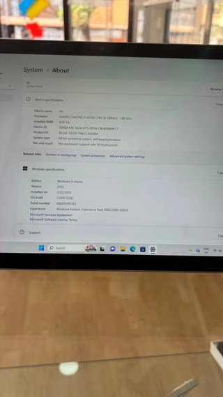Surface Pro 6 Plata 128GB i5 8GB RAM
