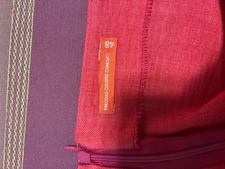 Falda midi rojo/coral Precchio