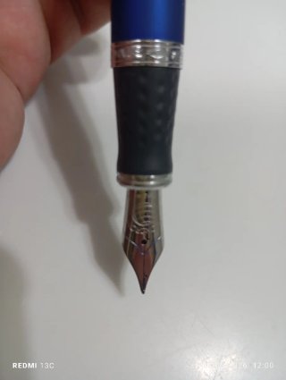 Pluma estilográfica Inox Crom azul