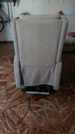 Sillón eléctrico reclinable gris