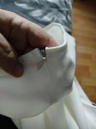 Vestido blanco con volantes