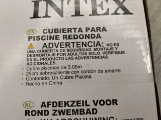 Tapadera Piscina Intex 3.05m
