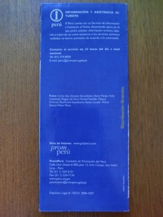 Lote Postales/Folleto Perú