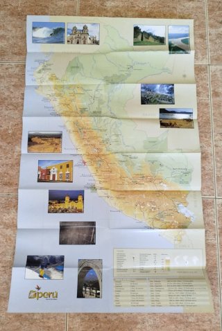 Lote Postales/Folleto Perú