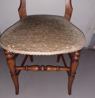 Par sillas victorianas inglesas balloon back