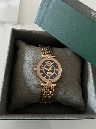 Reloj Lanscotte Mujer Negro y Dorado